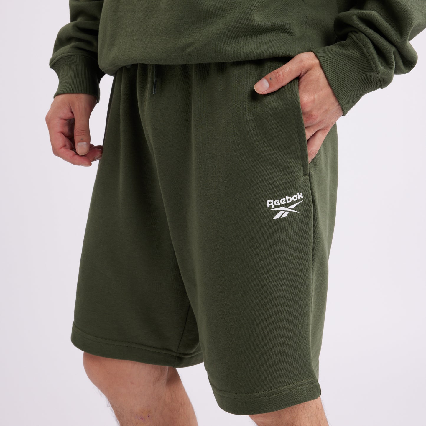Reebok Identity French Terry Shorts Varsity Green