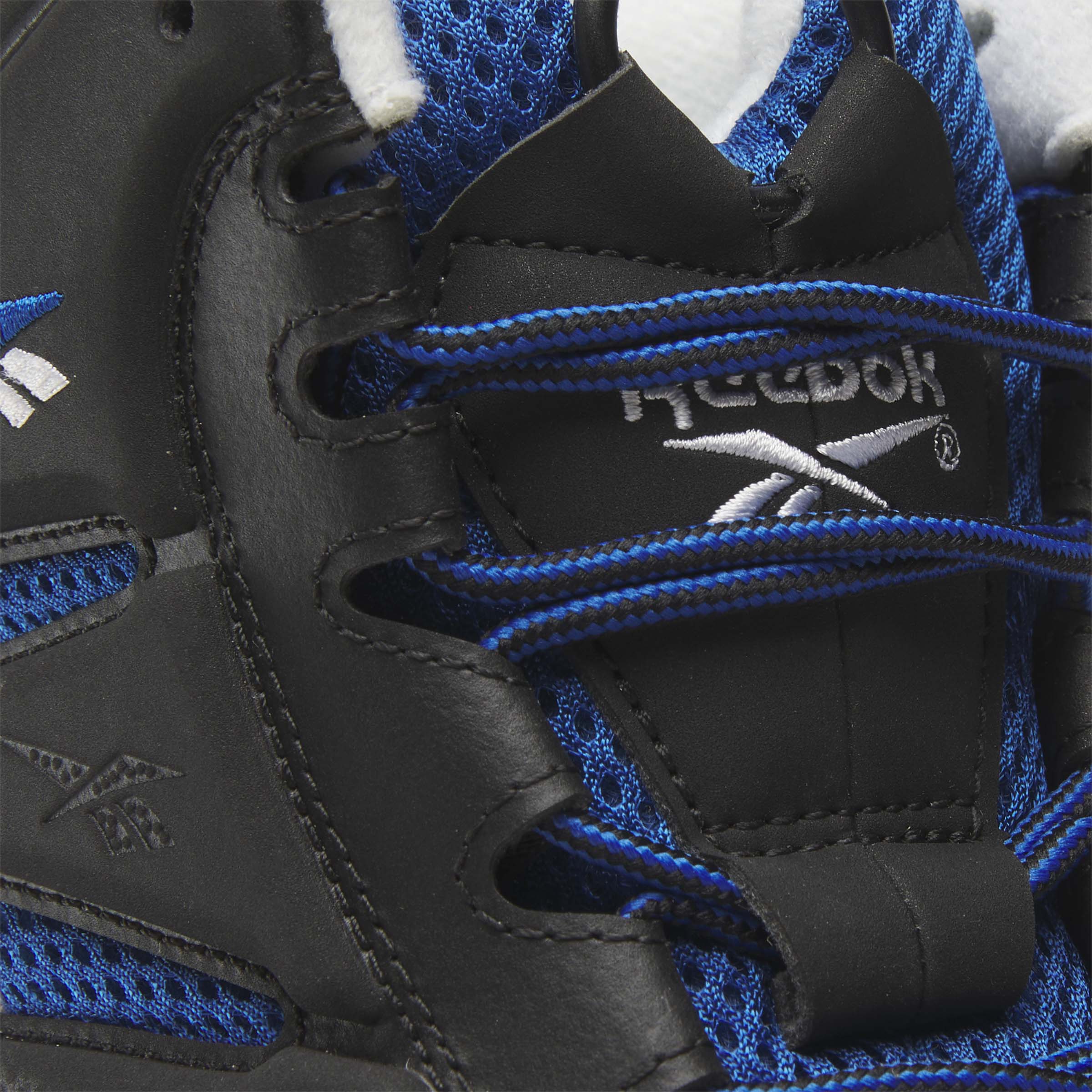 Reebok black 2024 and blue