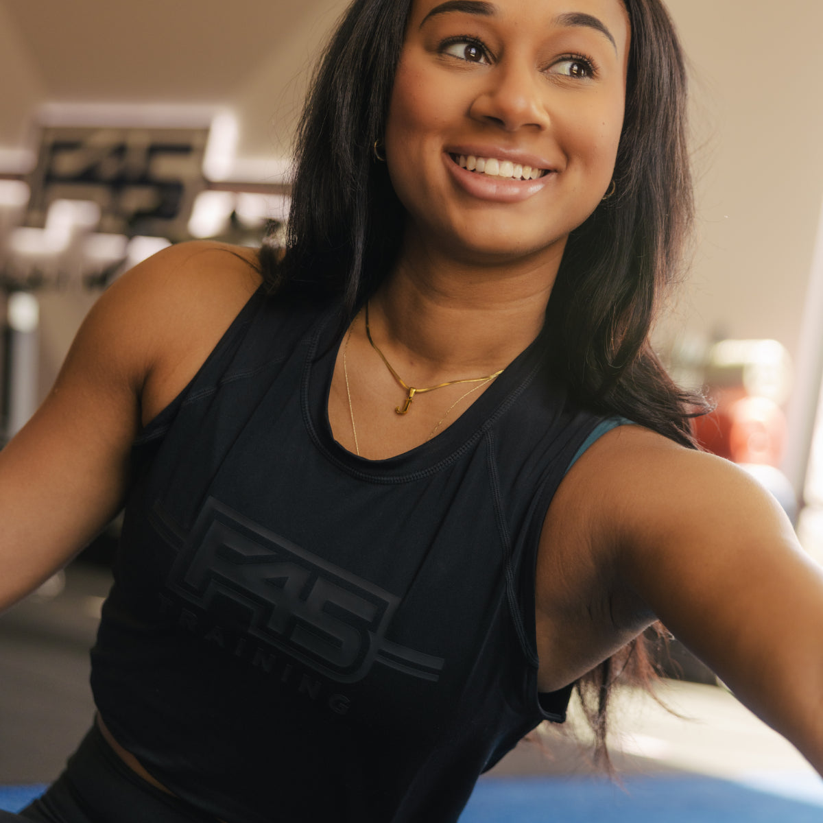 Women's Reebok X F45 Training Tank Top Black