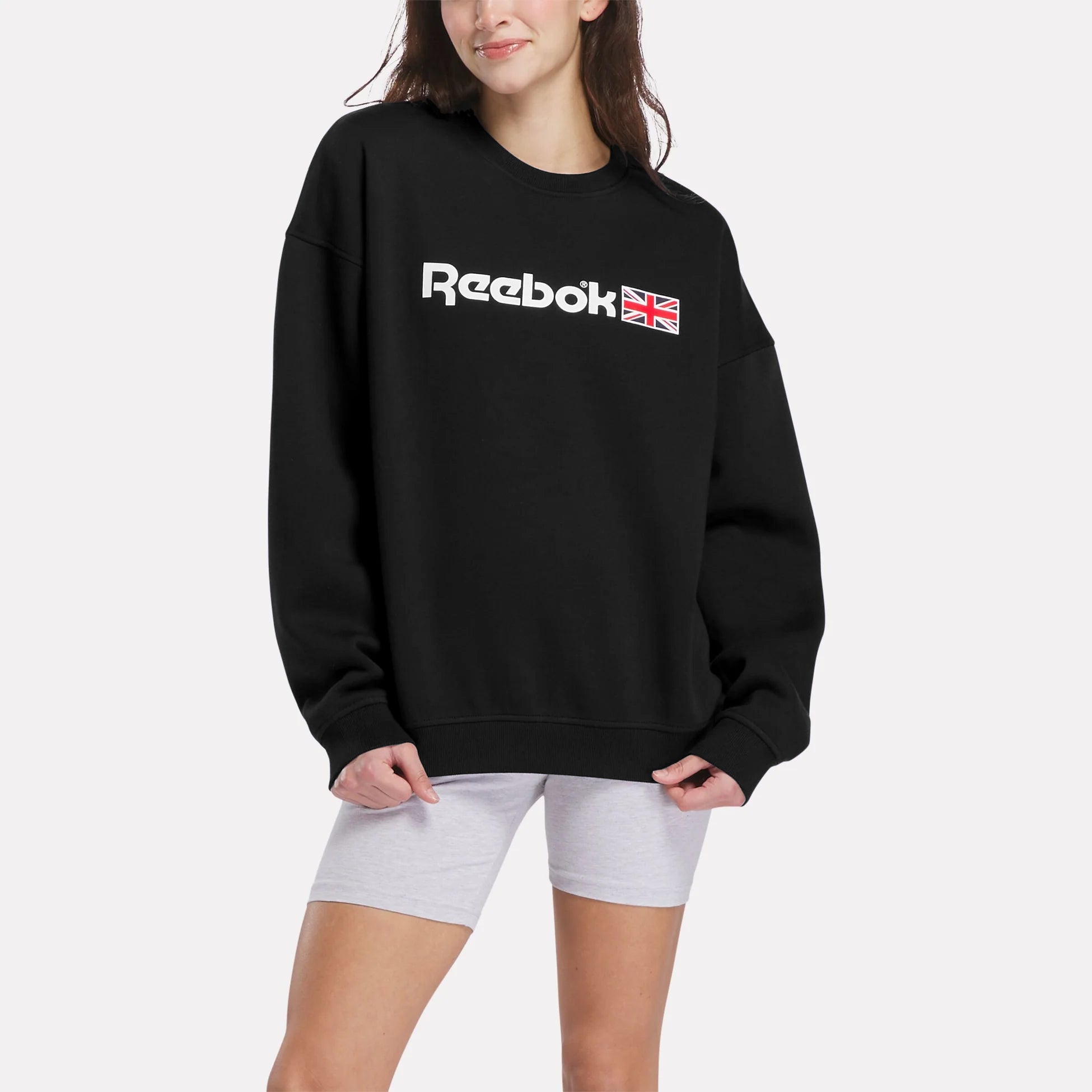 Relax Fit Crew Neck Sweatshirt Black
