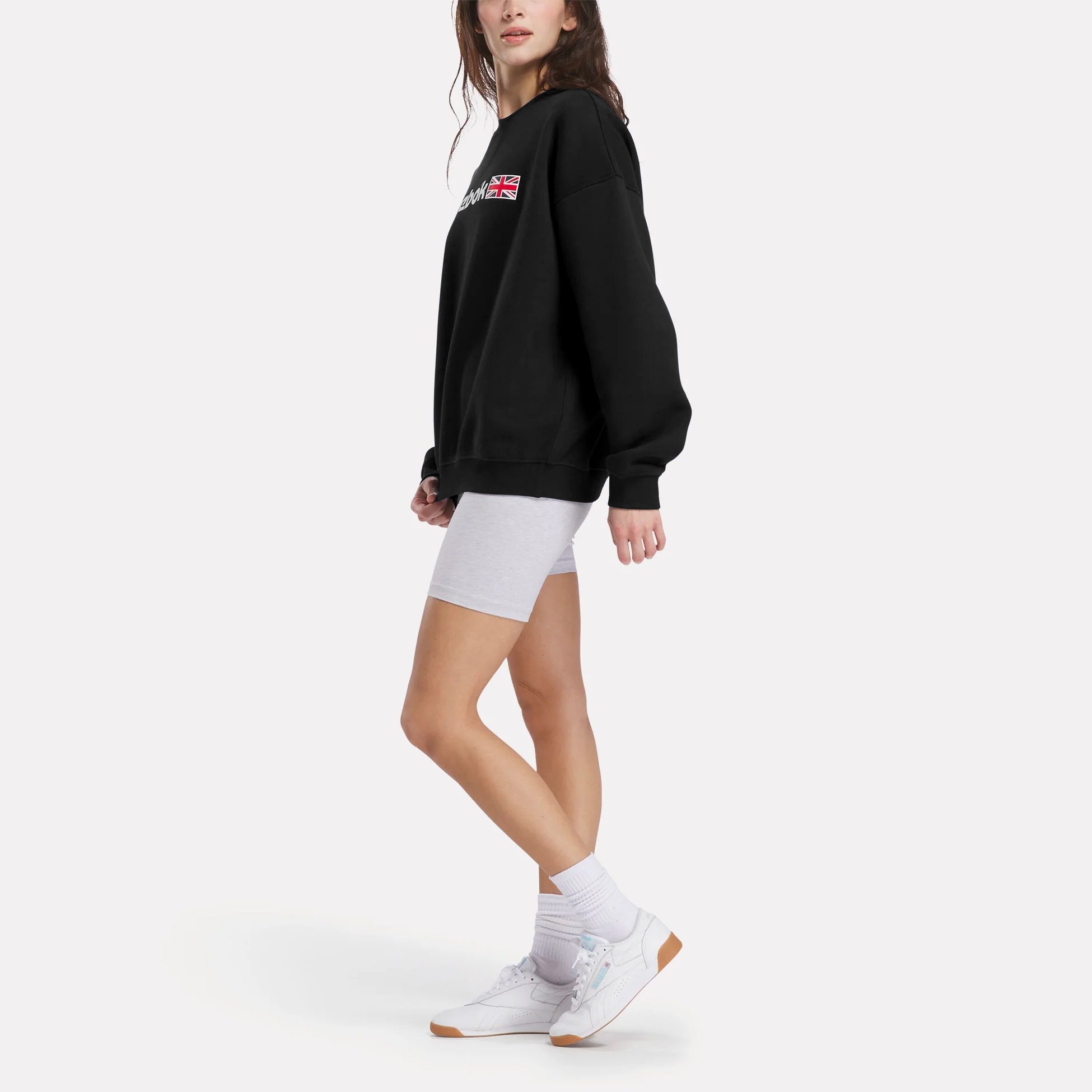 Relax Fit Crew Neck Sweatshirt Black