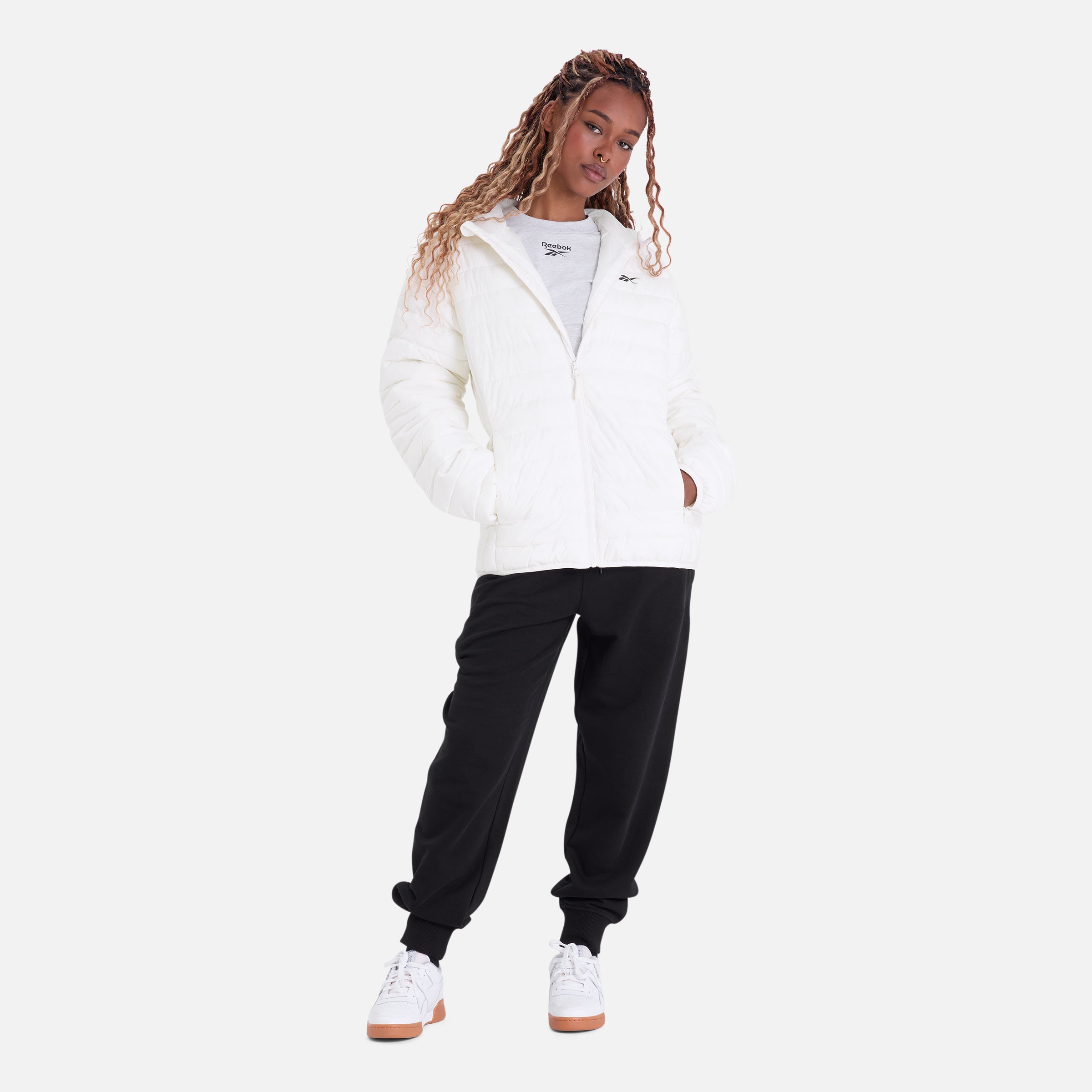 Women's Puffer Jacket Chalk