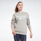 Reebok Identity Logo Fleece Crew Sweatshirt Medium Grey Heather