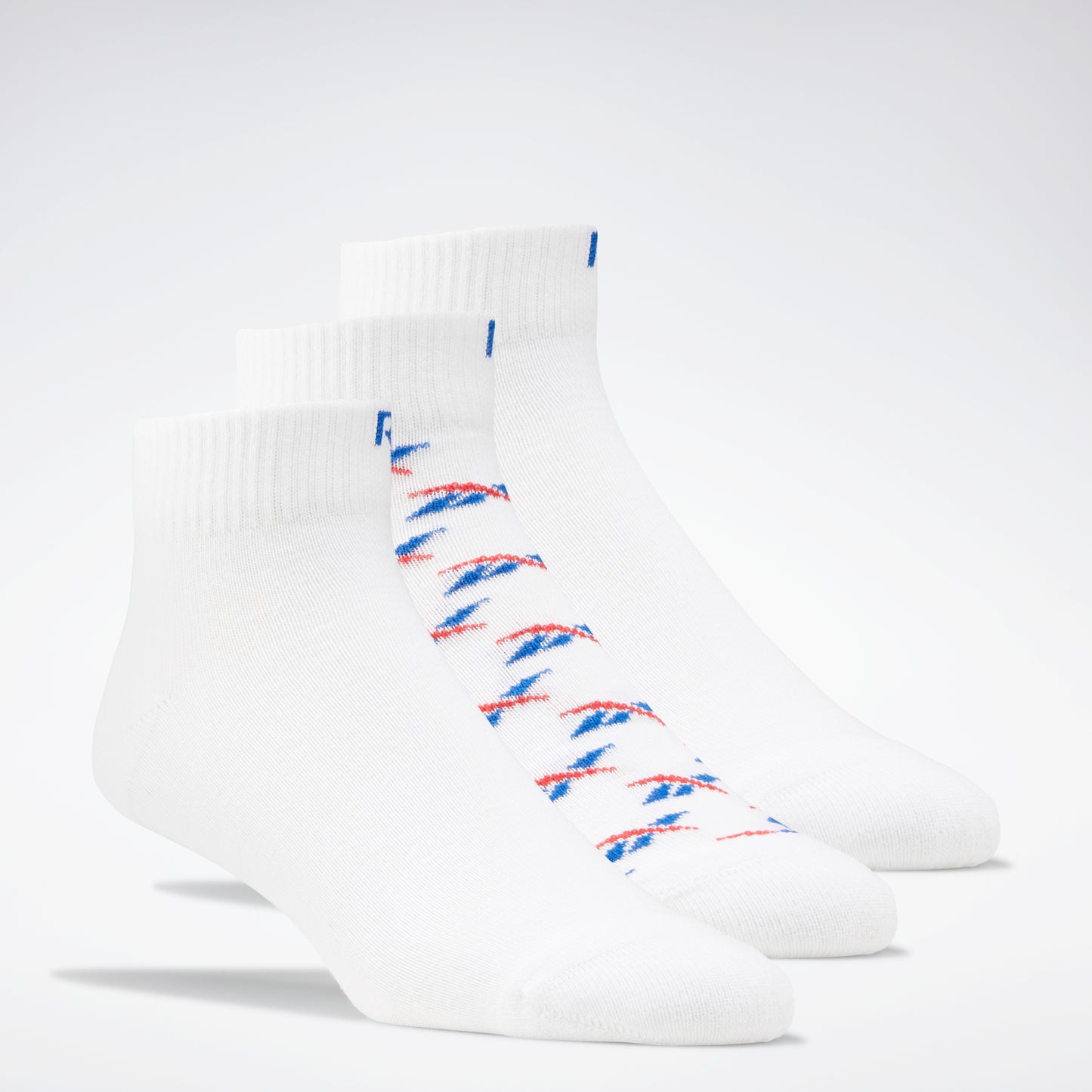 Classics Ankle Socks 3 Pairs White/Vector Blue/Vector Red