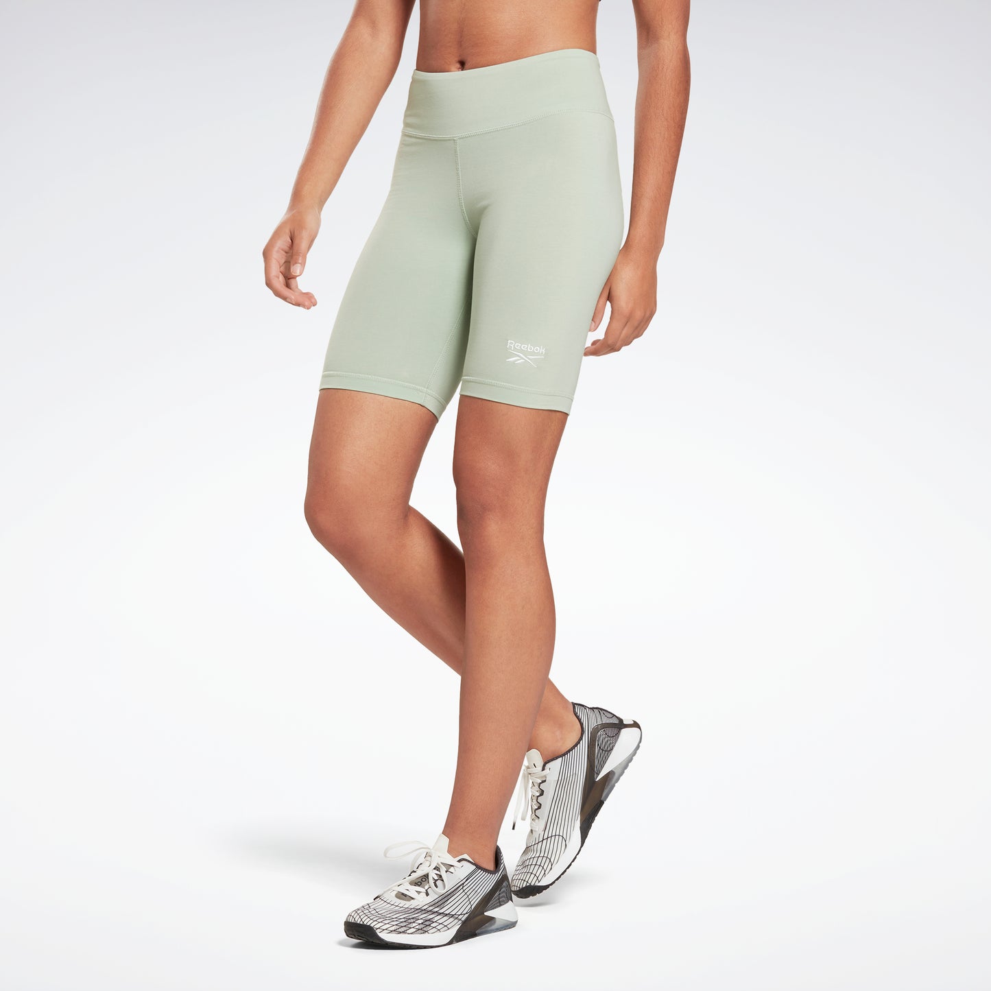 Reebok Identity Fitted Logo Shorts Light Sage