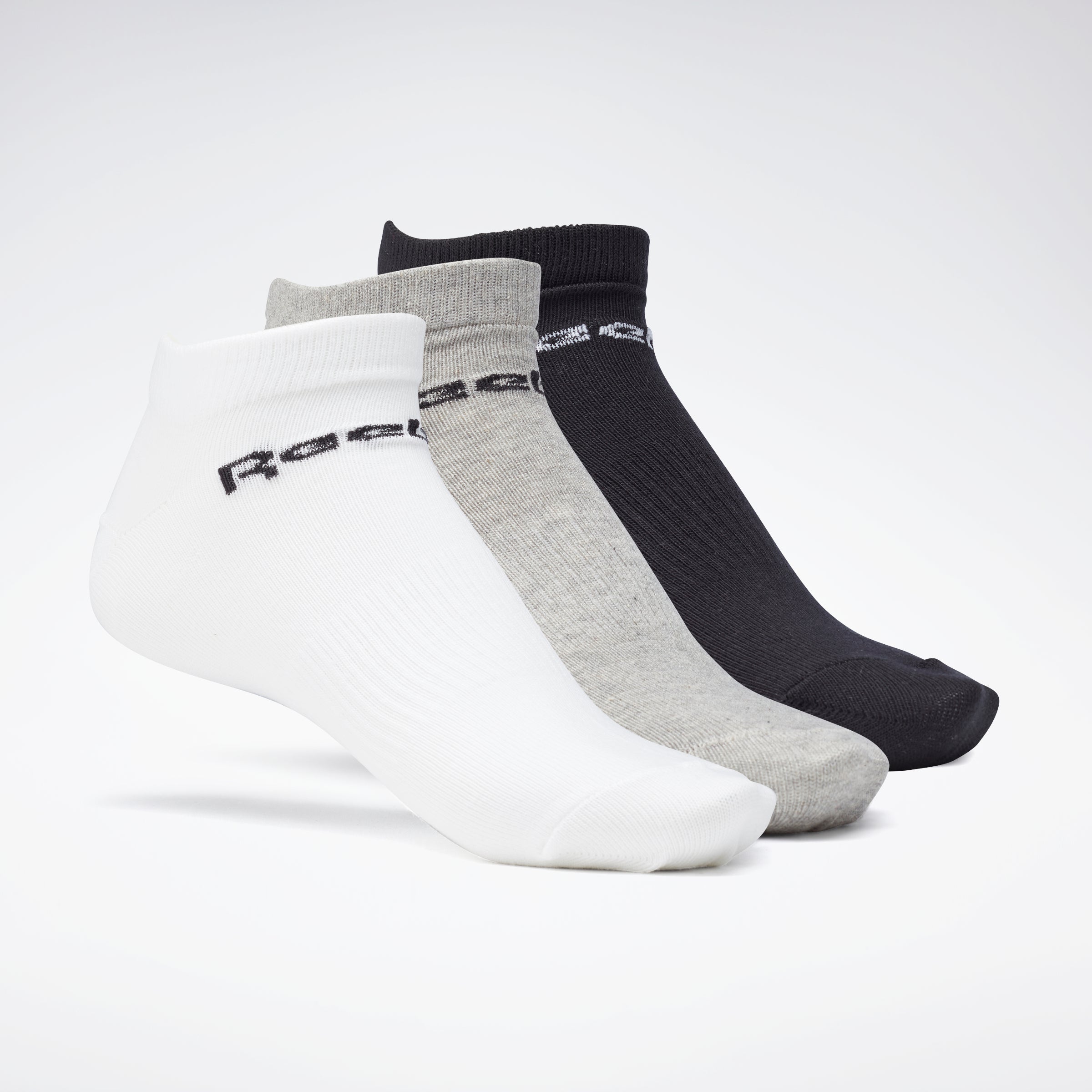 Active Core Low-Cut Socks 3 Pairs Medium Grey Heather/Wht/Black ...