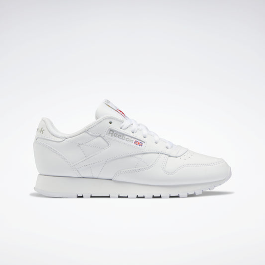 Classic Leather Shoes White/White/Pure Grey 3