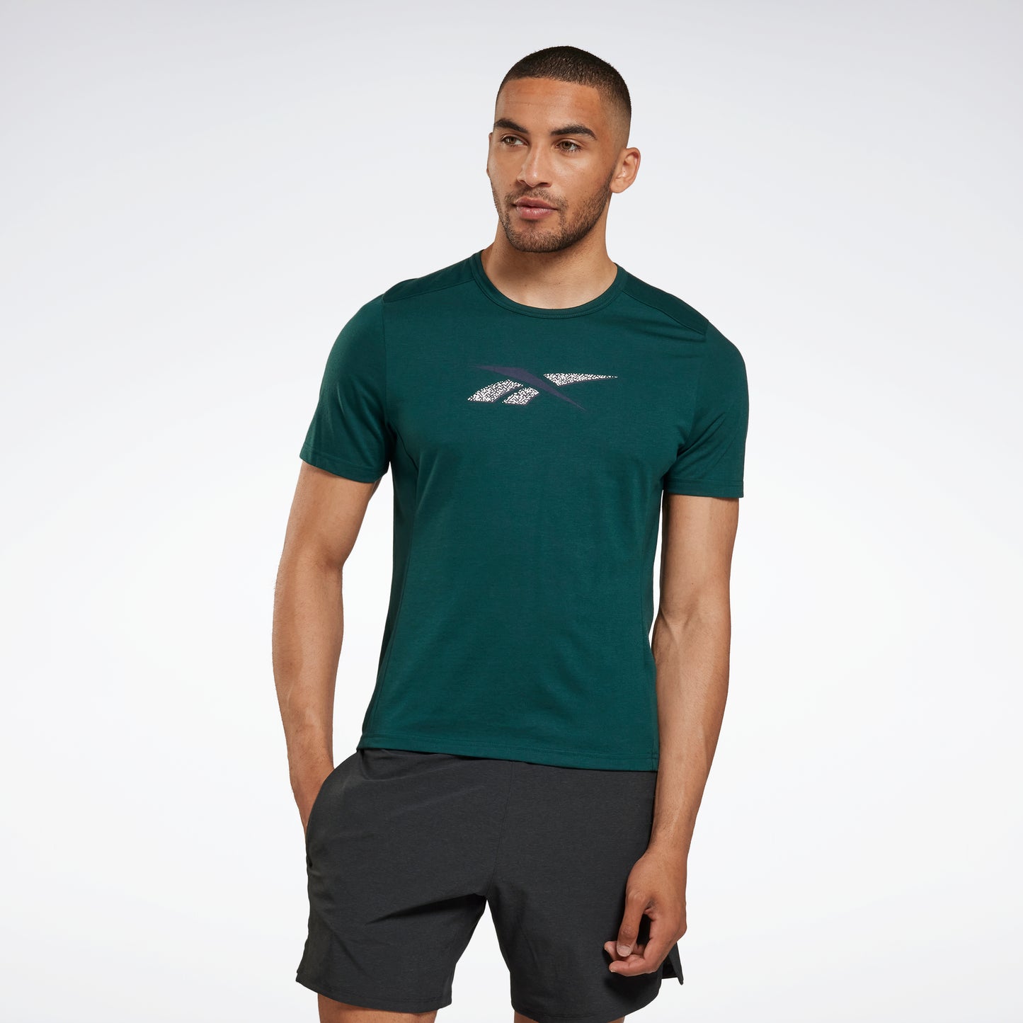 Speedwick Graphic Athlete T-Shirt Forest Green