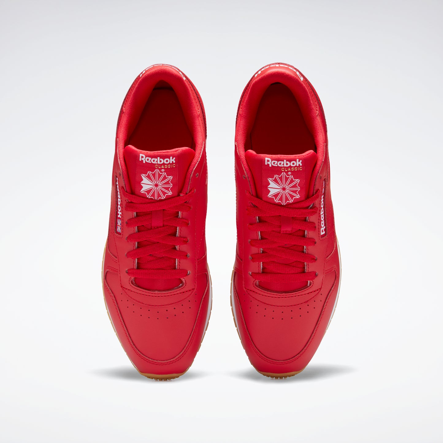 Classic Leather Shoes Vector Red/White