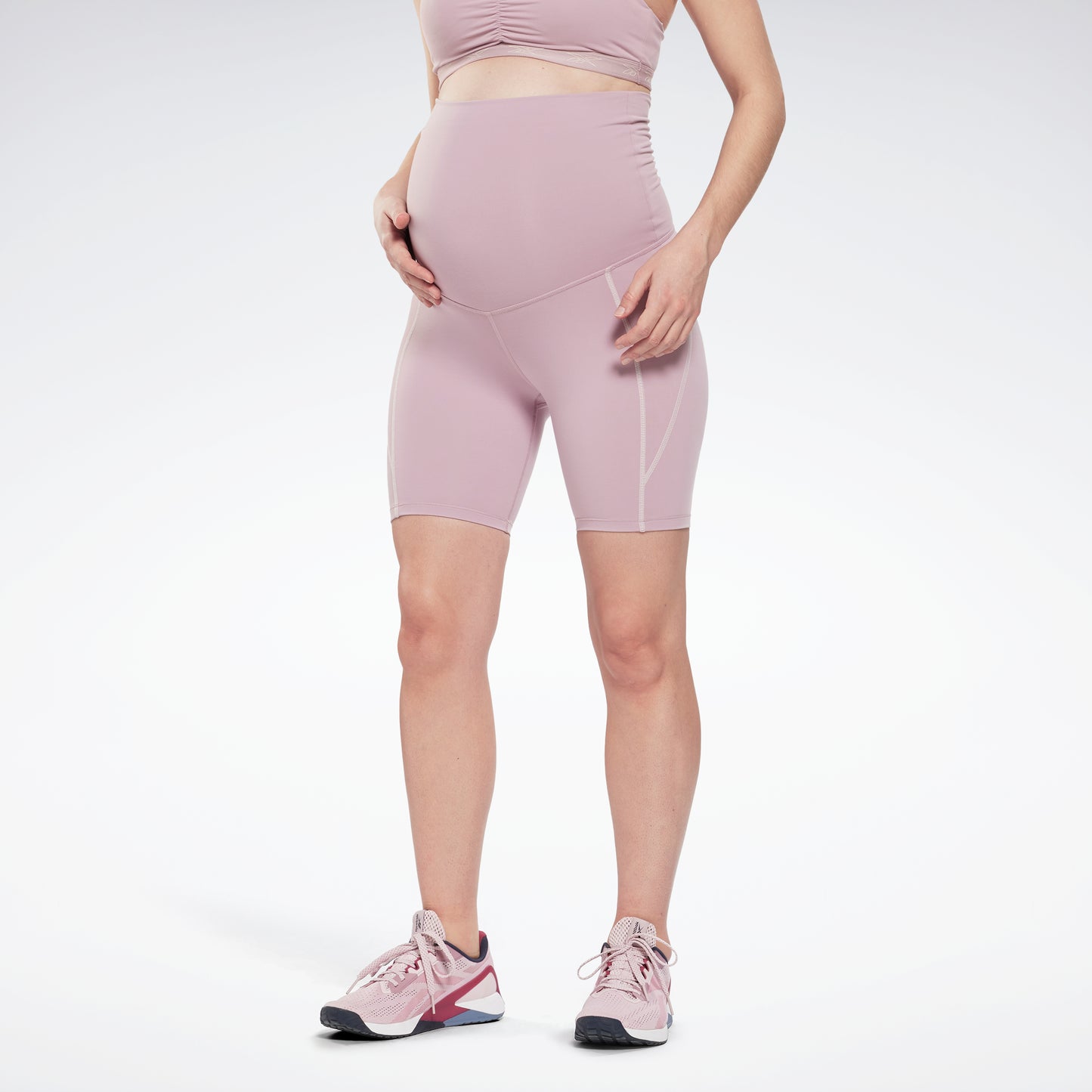 Y Lux Maternity Short Infused Lilac