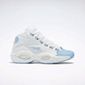 Question Mid Shoes White/Fluid Blue/Toxic Yellow