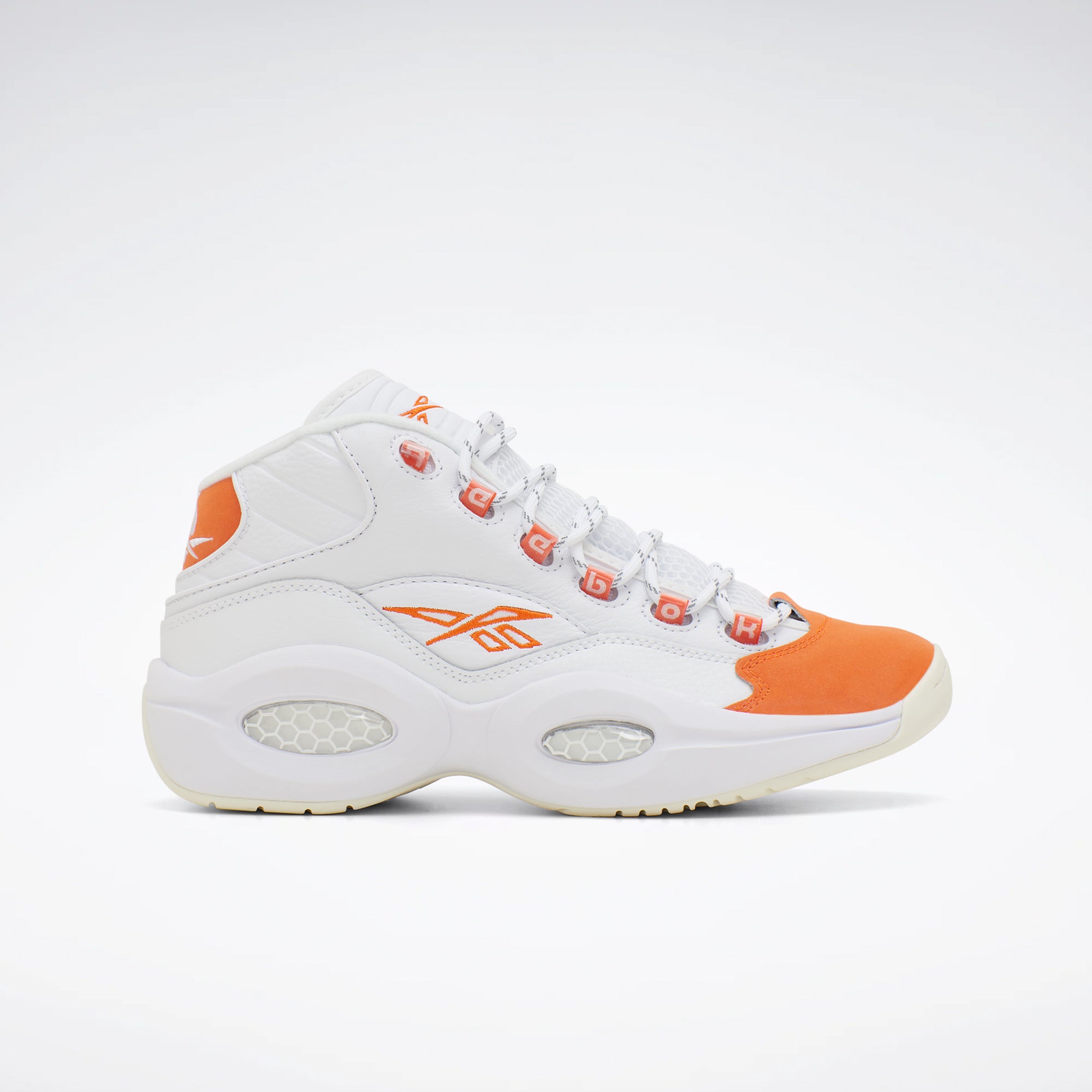 Question Mid Shoes White Smash Orange Chalk