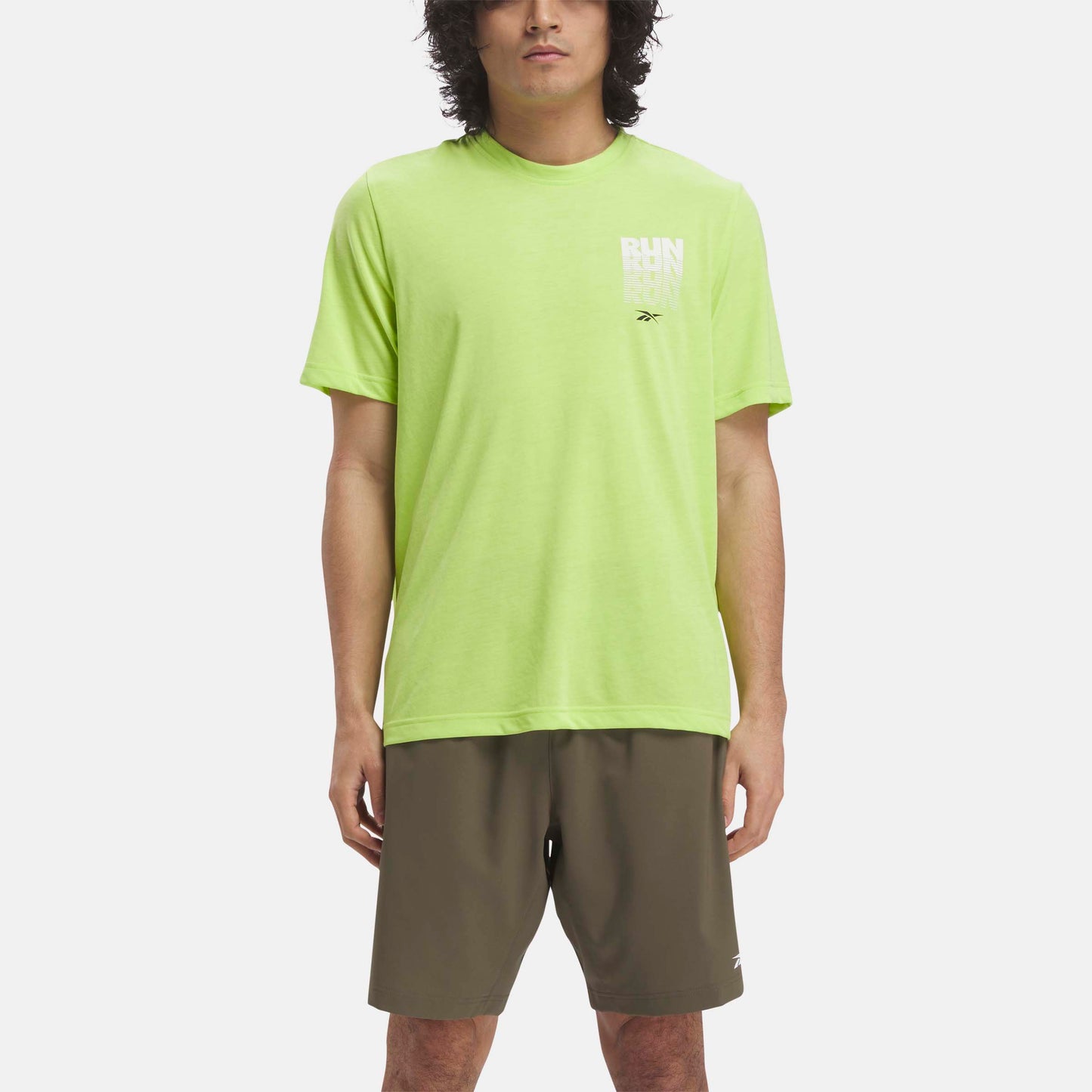 Running Graphic Tee Laser Lime