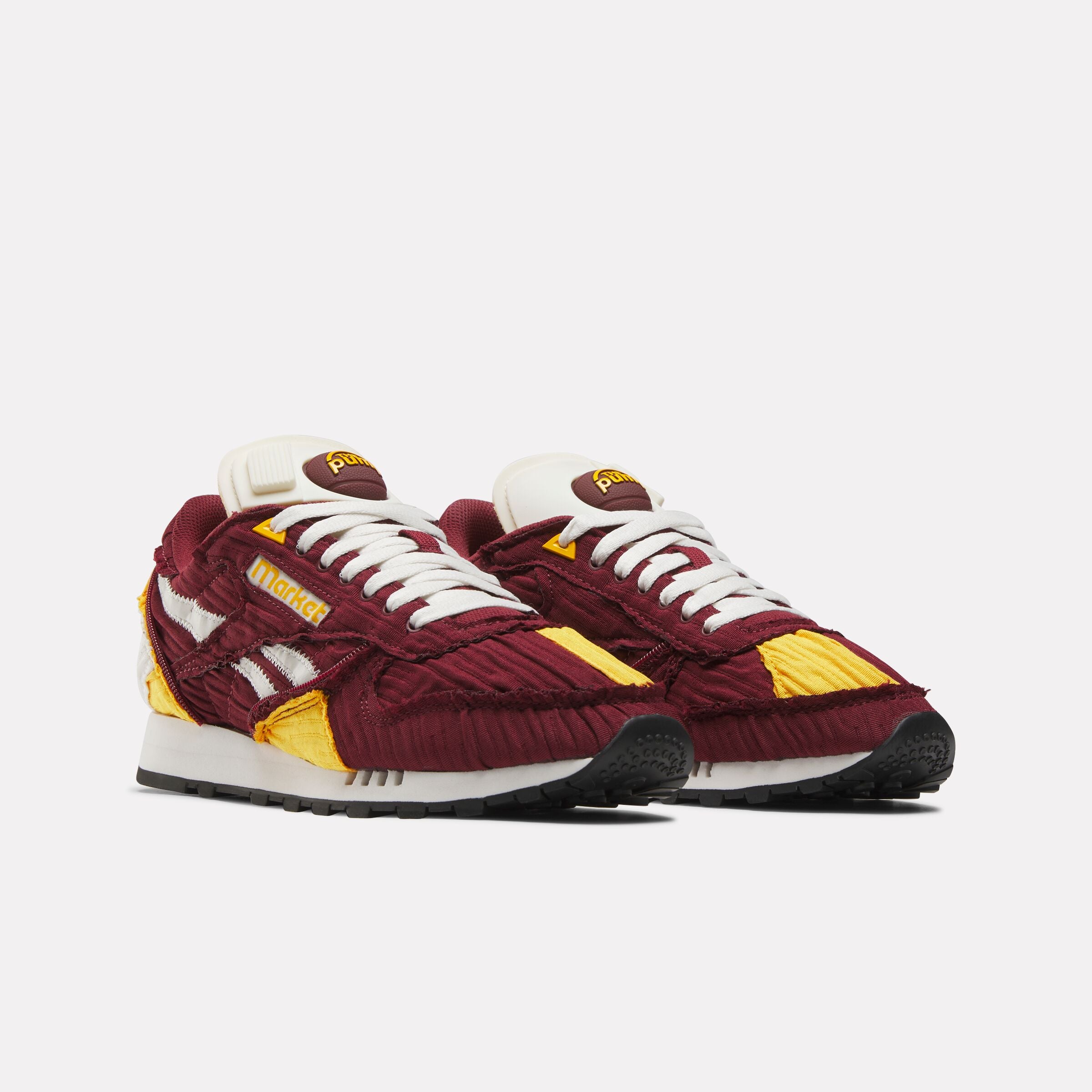 Reebok X Market Classic Leather Pump Classicburgundy Collgold Chalk