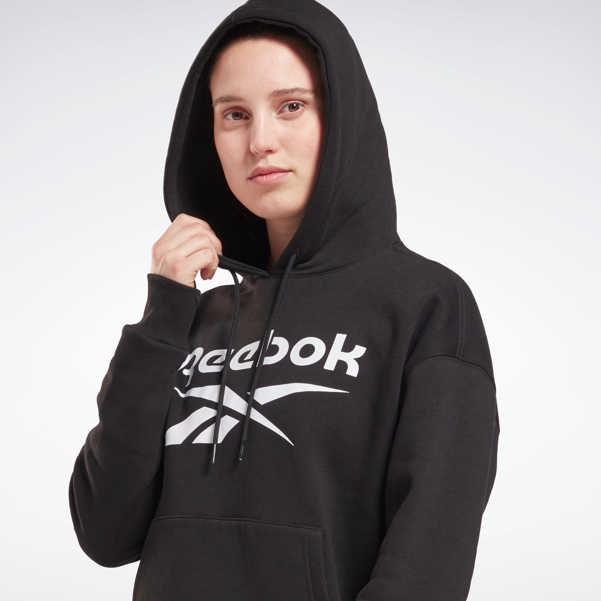 Reebok Identity Big Logo Fleece Hoodie Black – Reebok Australia