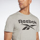 Reebok Identity Big Logo T-Shirt Medium Grey Heather