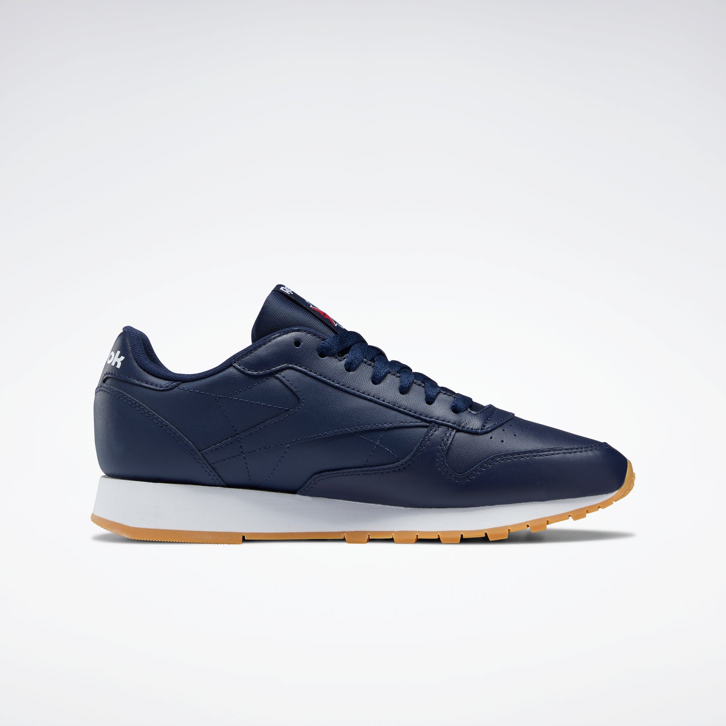 Classic Leather Shoes Vector Navy/White