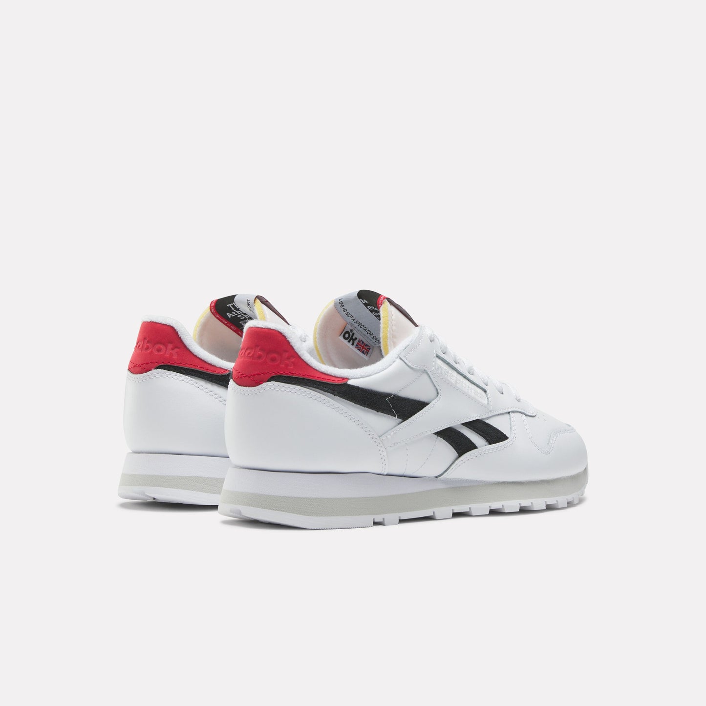 Classic Leather White/Black/Vector Red