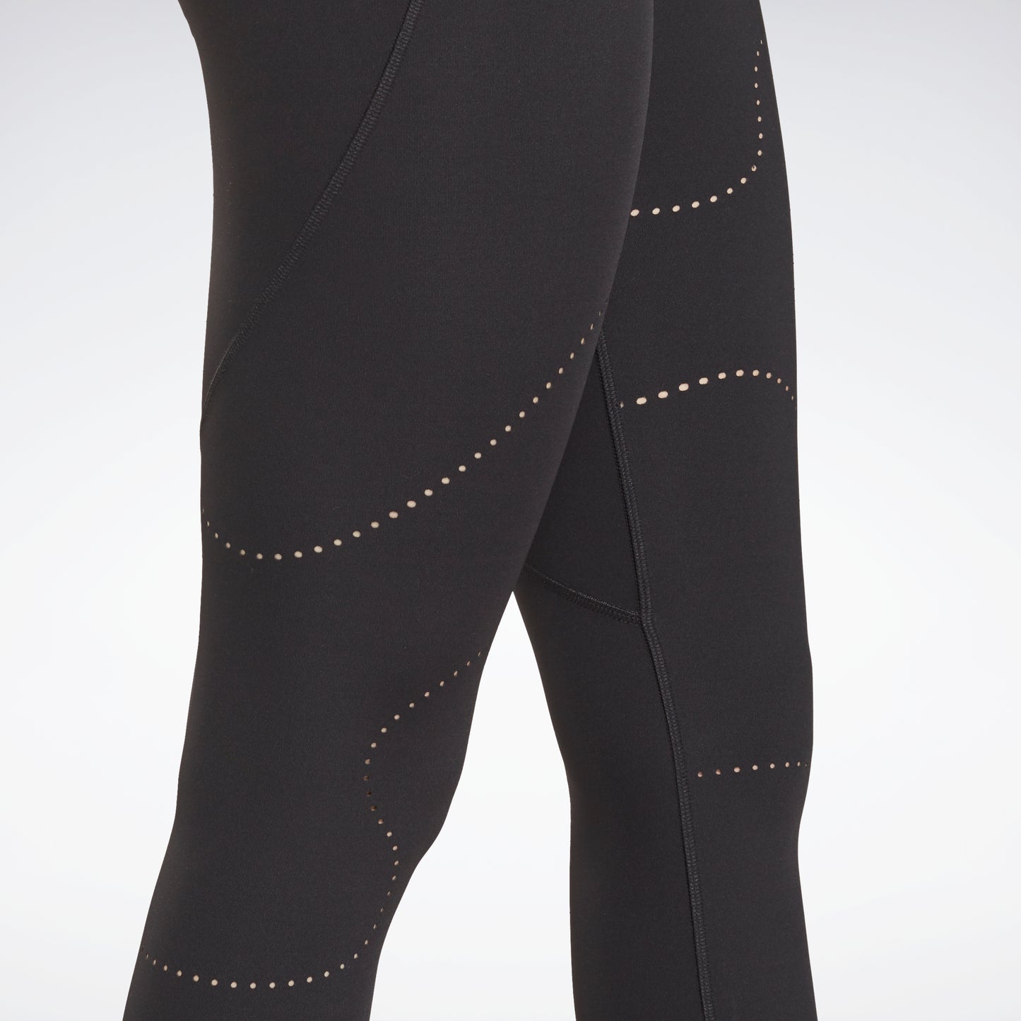 Lux Perform High Rise Perforated Leggings Black