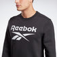 Reebok Identity Fleece Crew Sweatshirt Black/White