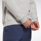 Reebok Identity Fleece Crew Sweatshirt Medium Grey Heather/Black