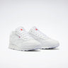 Classic Leather Shoes White/White/Pure Grey 3