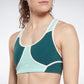 Lux Racer Colorblocked Padded Bra Forest Green