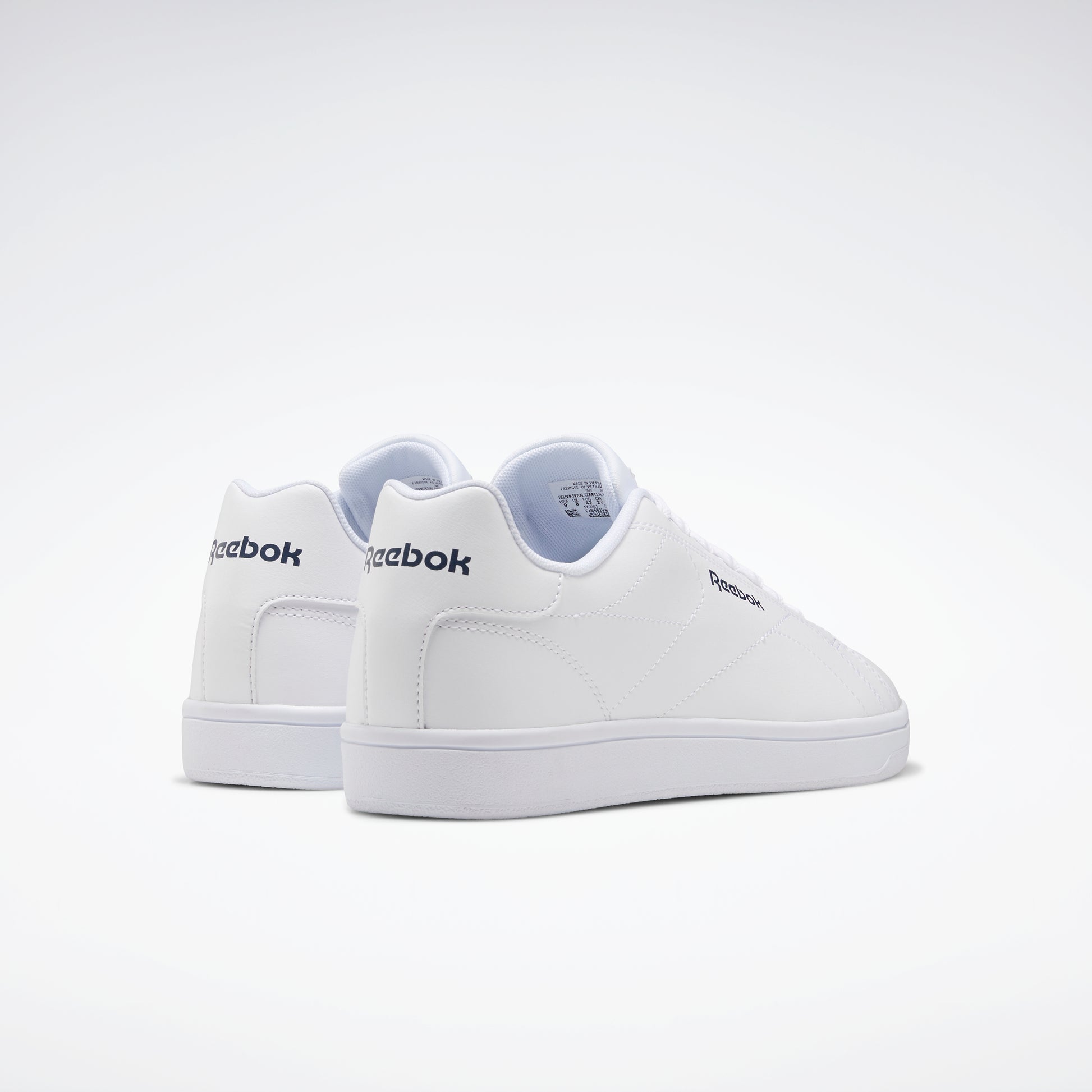 Reebok Royal Complete Clean 2.0 Shoes in White / Collegiate Navy
