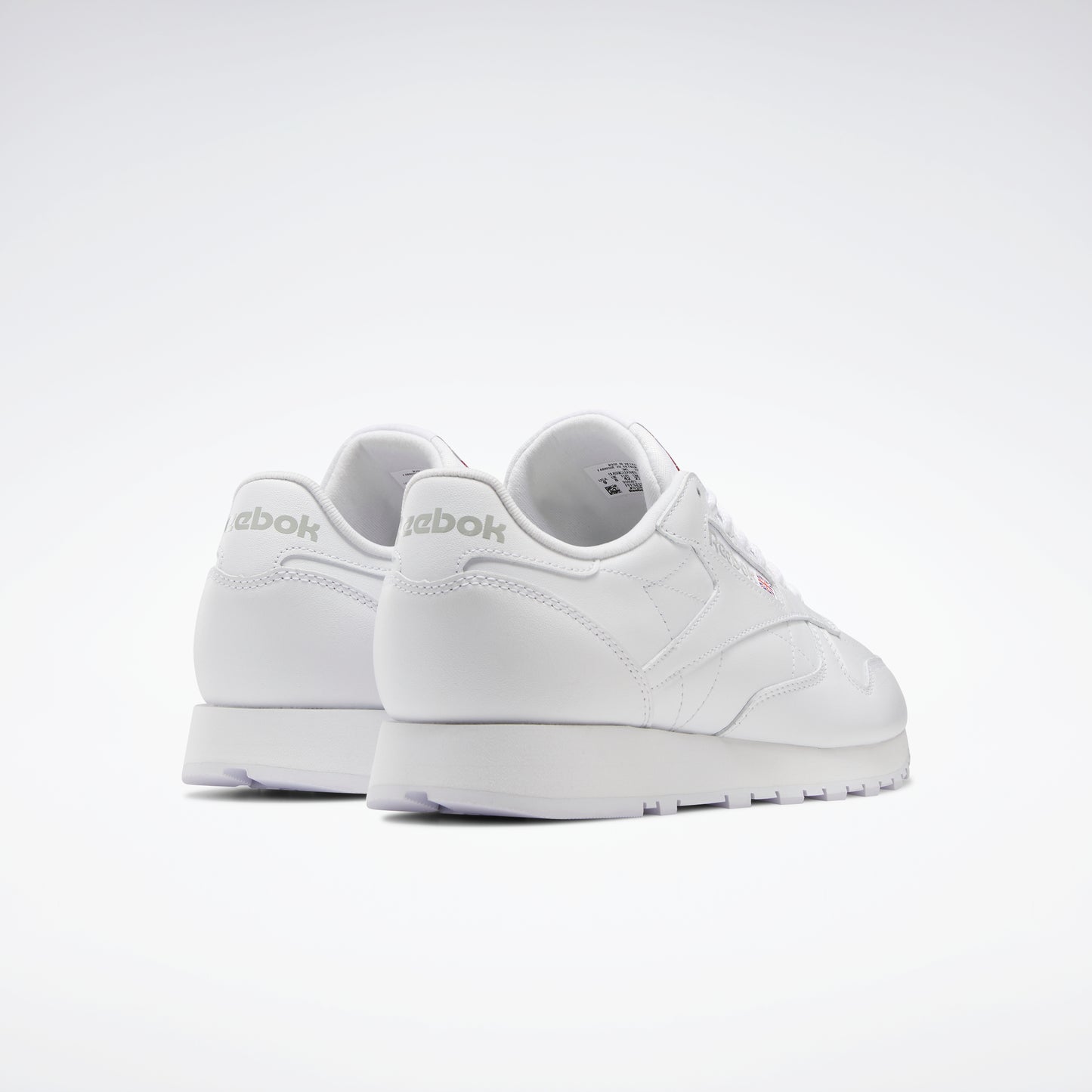 Classic Leather Shoes White/White/Pure Grey 3
