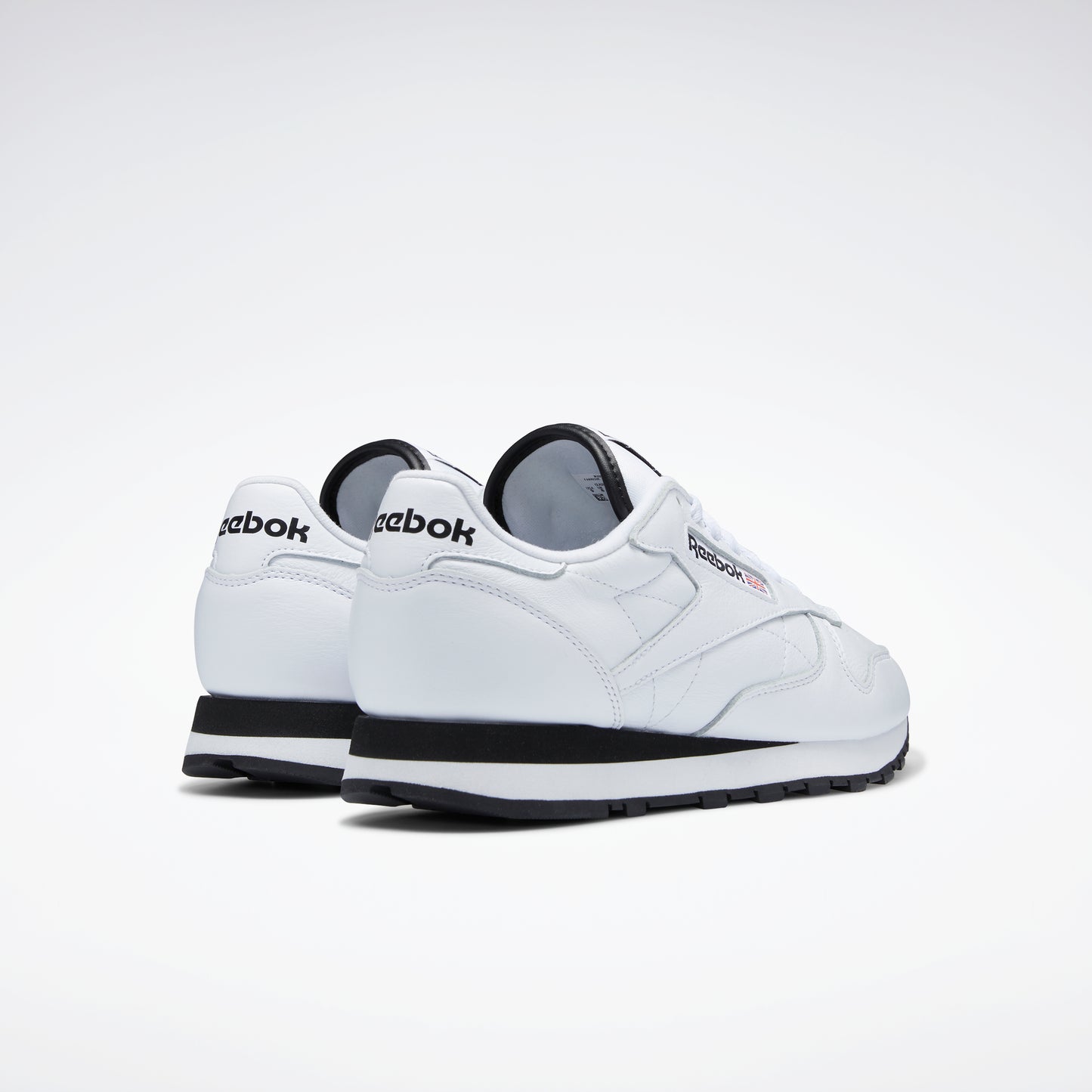 Classic Leather Shoes White/Black/White