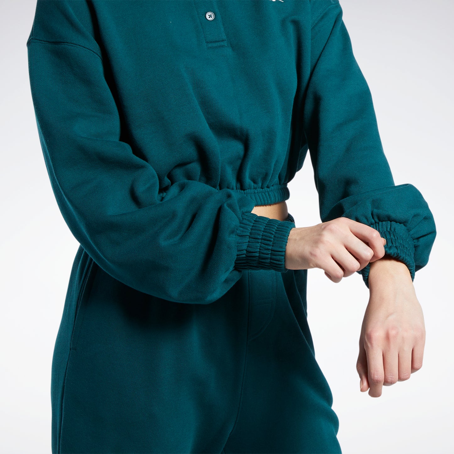 Classics French Terry Collared Sweatshirt Forest Green