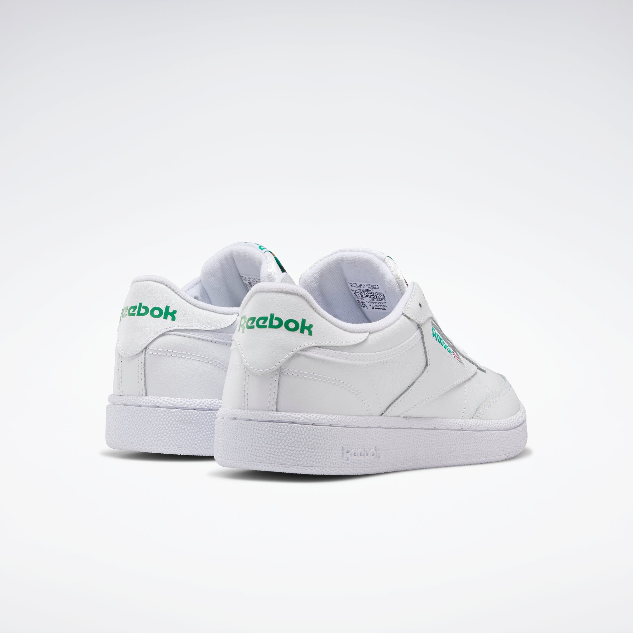 Green and white outlet shoes