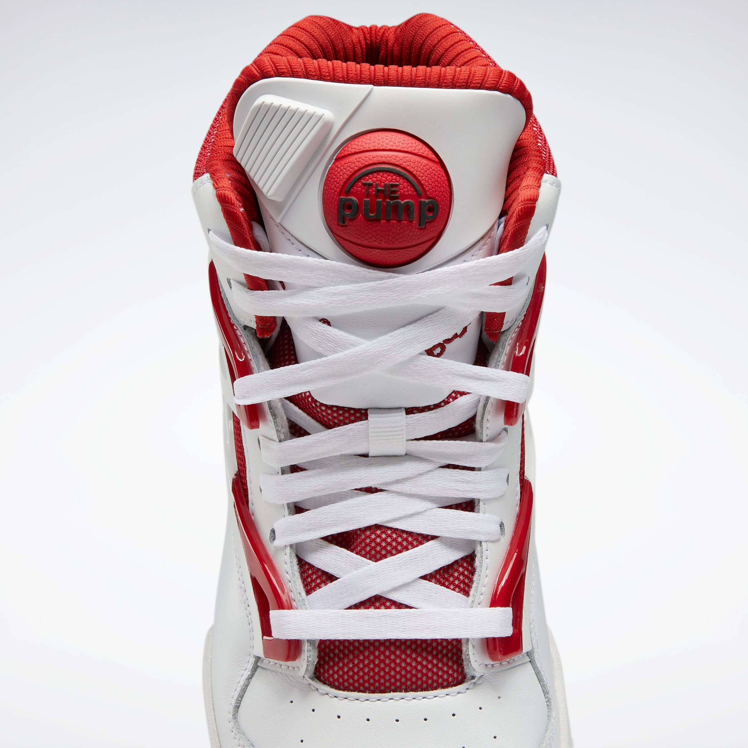 Reebok pump hot sale mens red