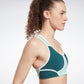 Lux Racer Colorblocked Padded Bra Forest Green