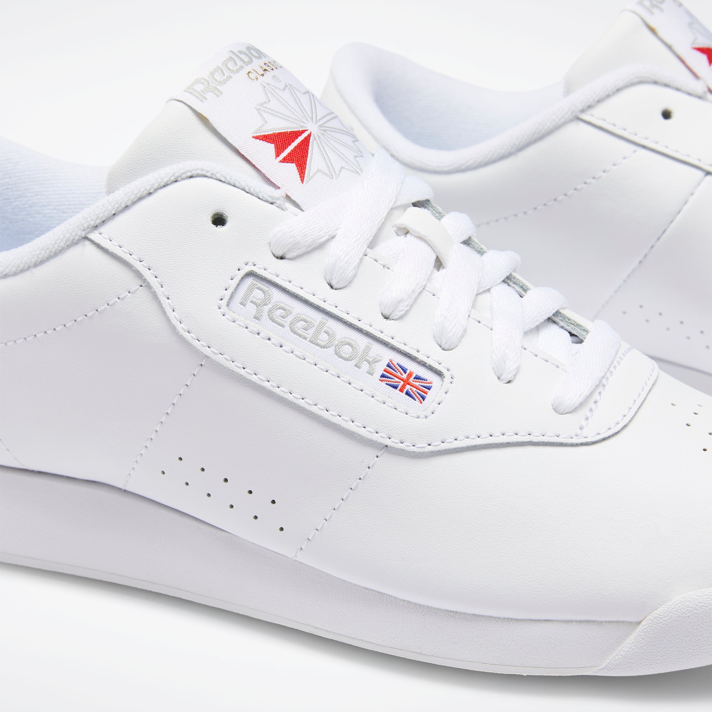 White reebok princess tennis hot sale shoes