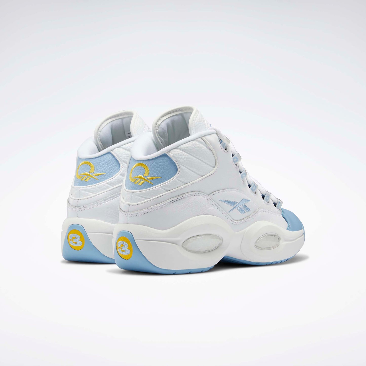 Question Mid Shoes White/Fluid Blue/Toxic Yellow