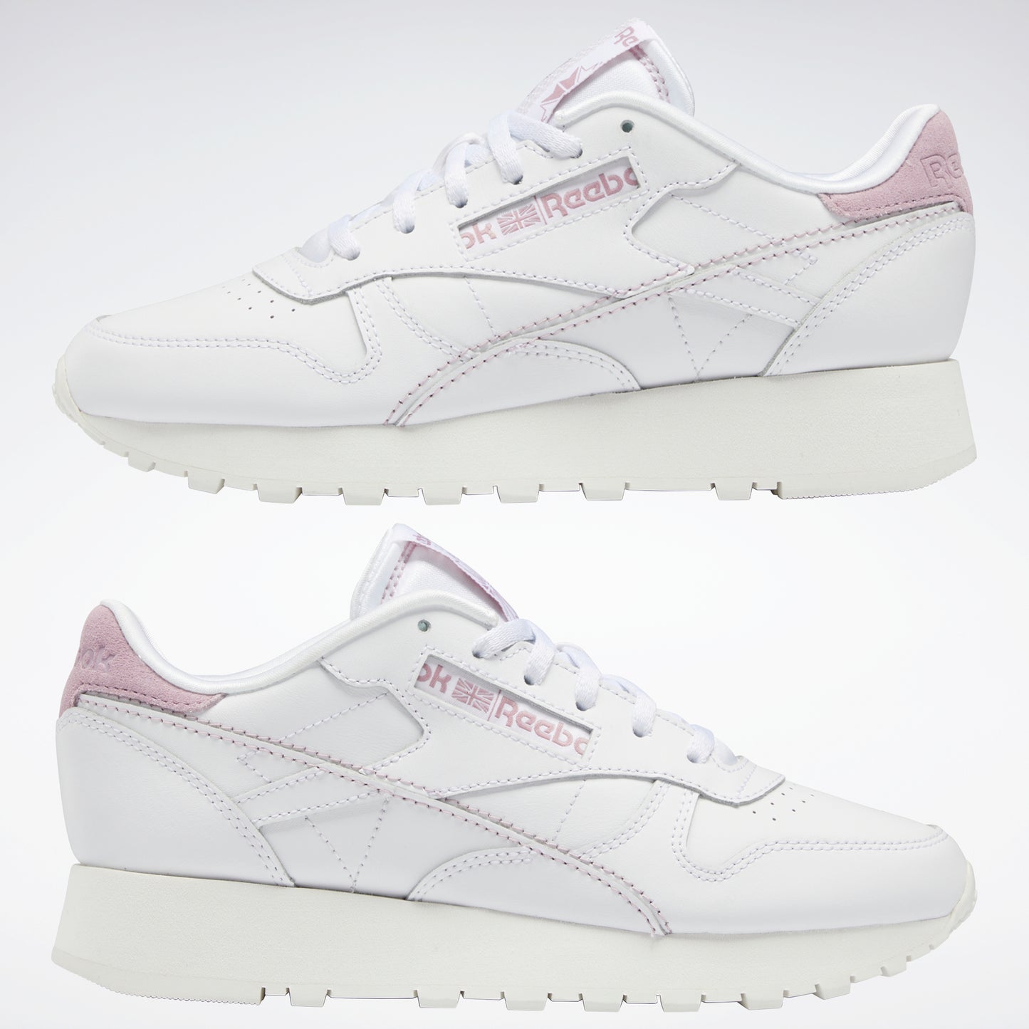 Classic Leather Shoes White/Chalk/Infused Lilac
